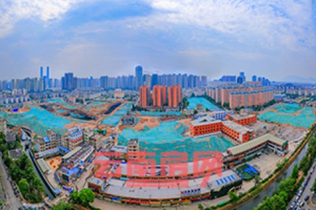 組圖:昆明西山區城中村楊家地已拆成廢墟 古建筑尚在